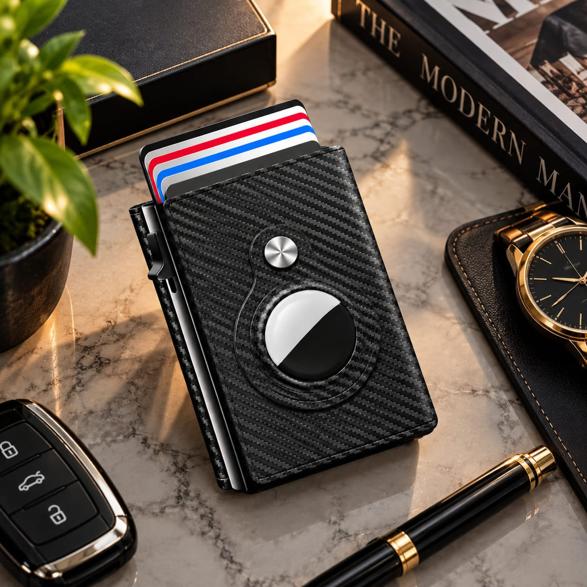 RFID Pop-Up Airtag Wallet