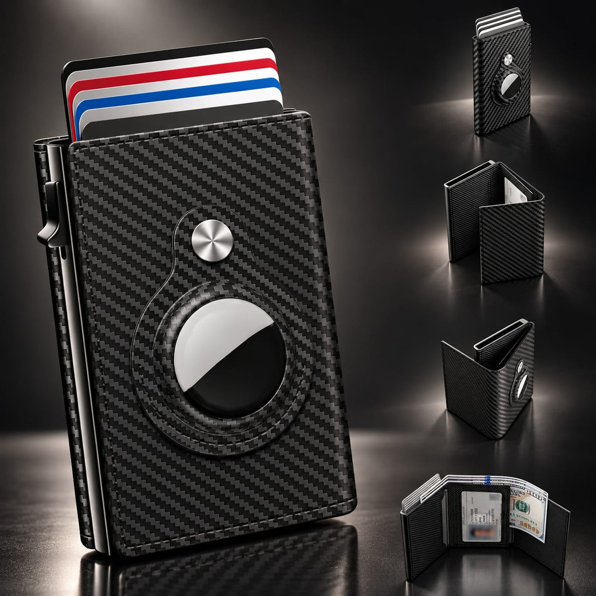 RFID Pop-Up Airtag Wallet